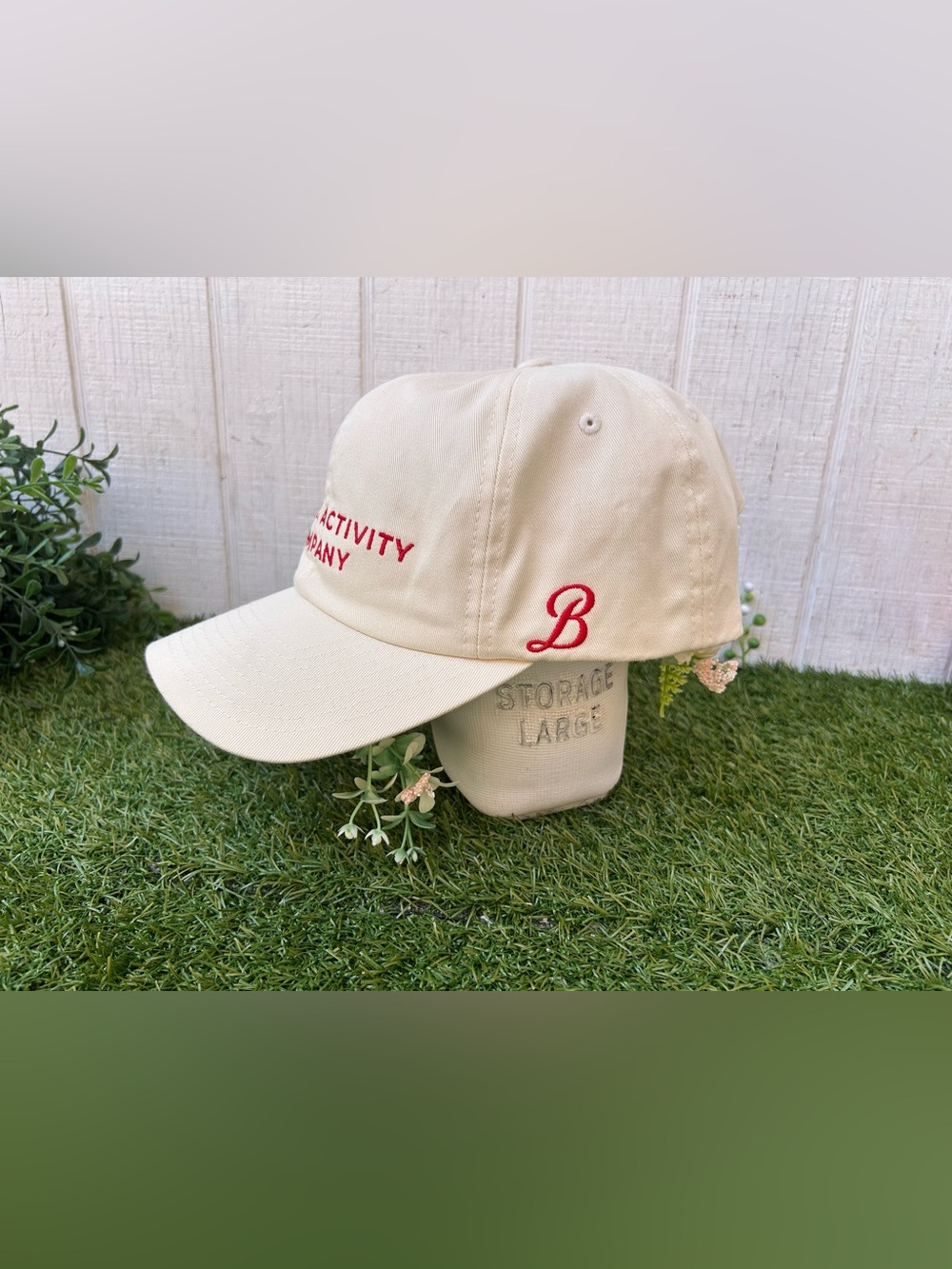 Brixton women Cream Baseball Cap with Subtle Embroidered Logo one size like new - Picture 4 of 16